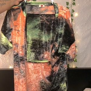 Dolls Kill Crushed velvet Coord set